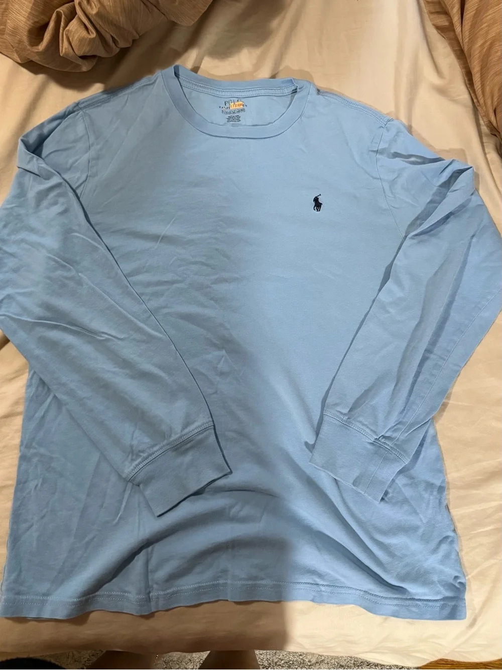 Ralph Lauren Light Blue Long-Sleeve Crewneck Tee